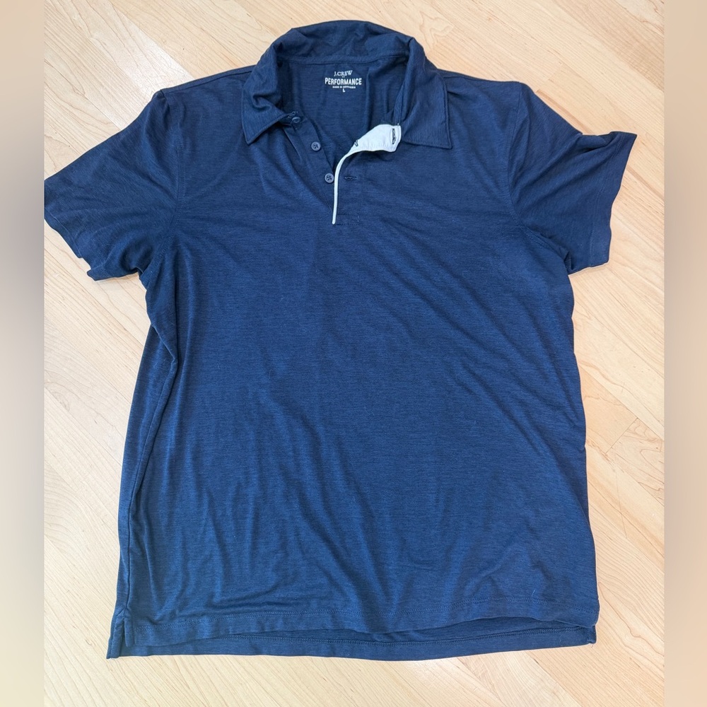 J. Crew Dark Blue Polo Shirt